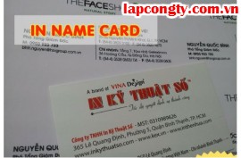 In name card giá rẻ, in name card nhanh, chất lượng tại HCM